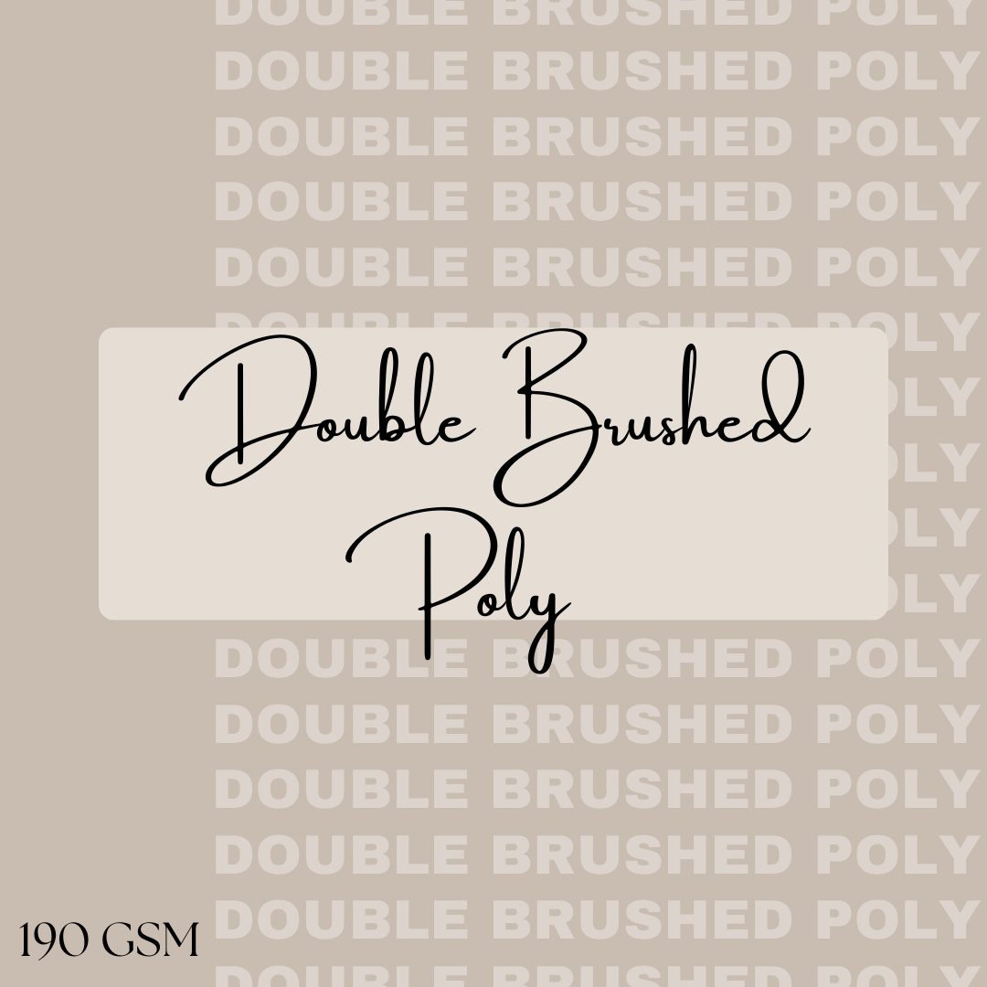 1/2 Yard Personal Customs- Double Brushed Poly 190GSM