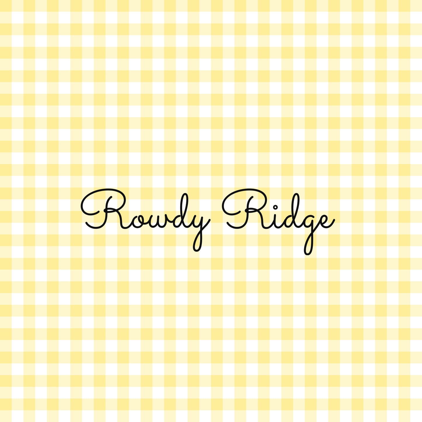 GINGHAM- YELLOW