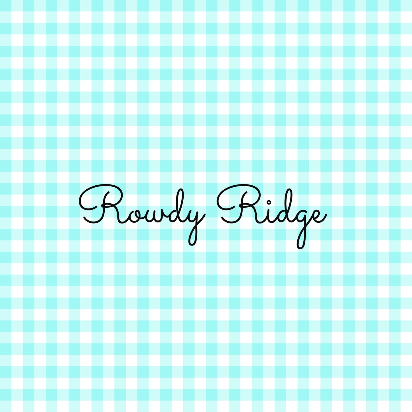 GINGHAM- TURQUOISE
