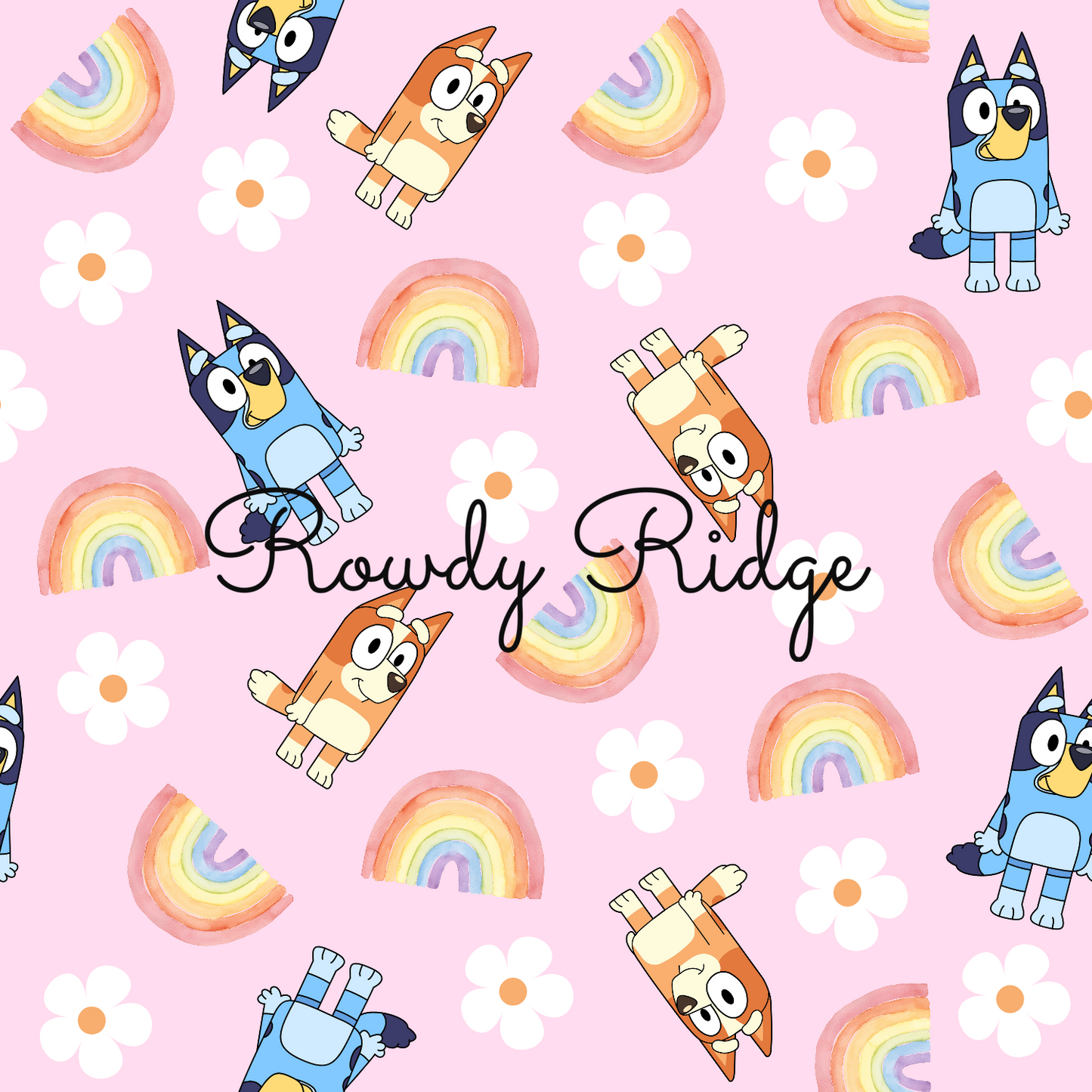HEELER RAINBOWS & DAISY'S- PINK