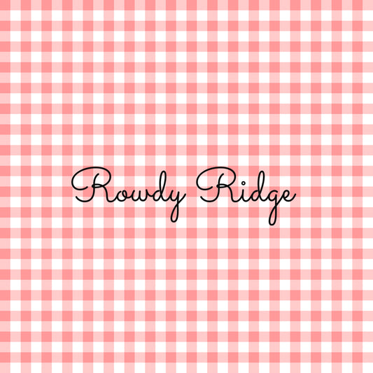 GINGHAM- RED