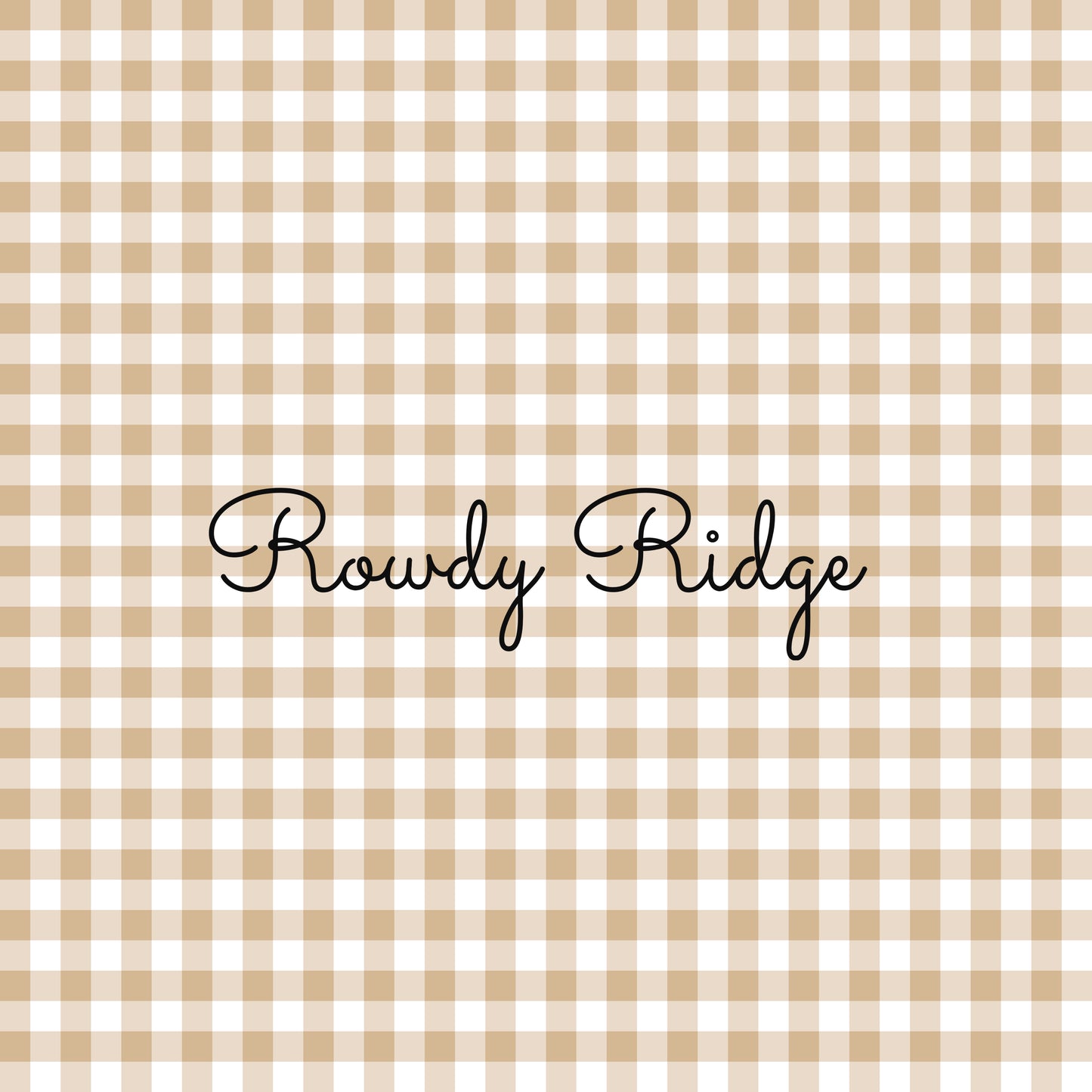 GINGHAM- BROWN