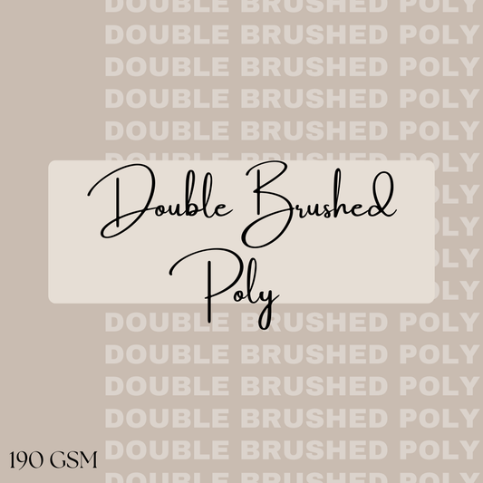 1/2 Yard Personal Customs- Double Brushed Poly 190GSM