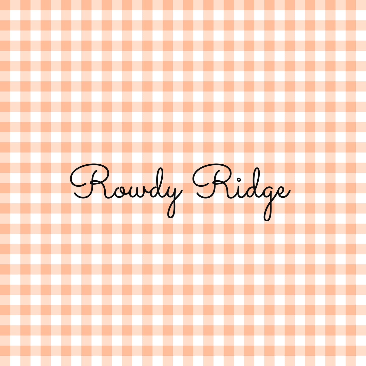 GINGHAM- ORANGE