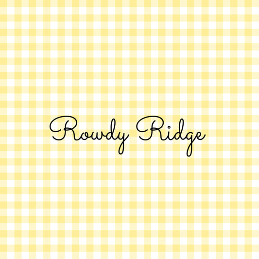 GINGHAM- YELLOW