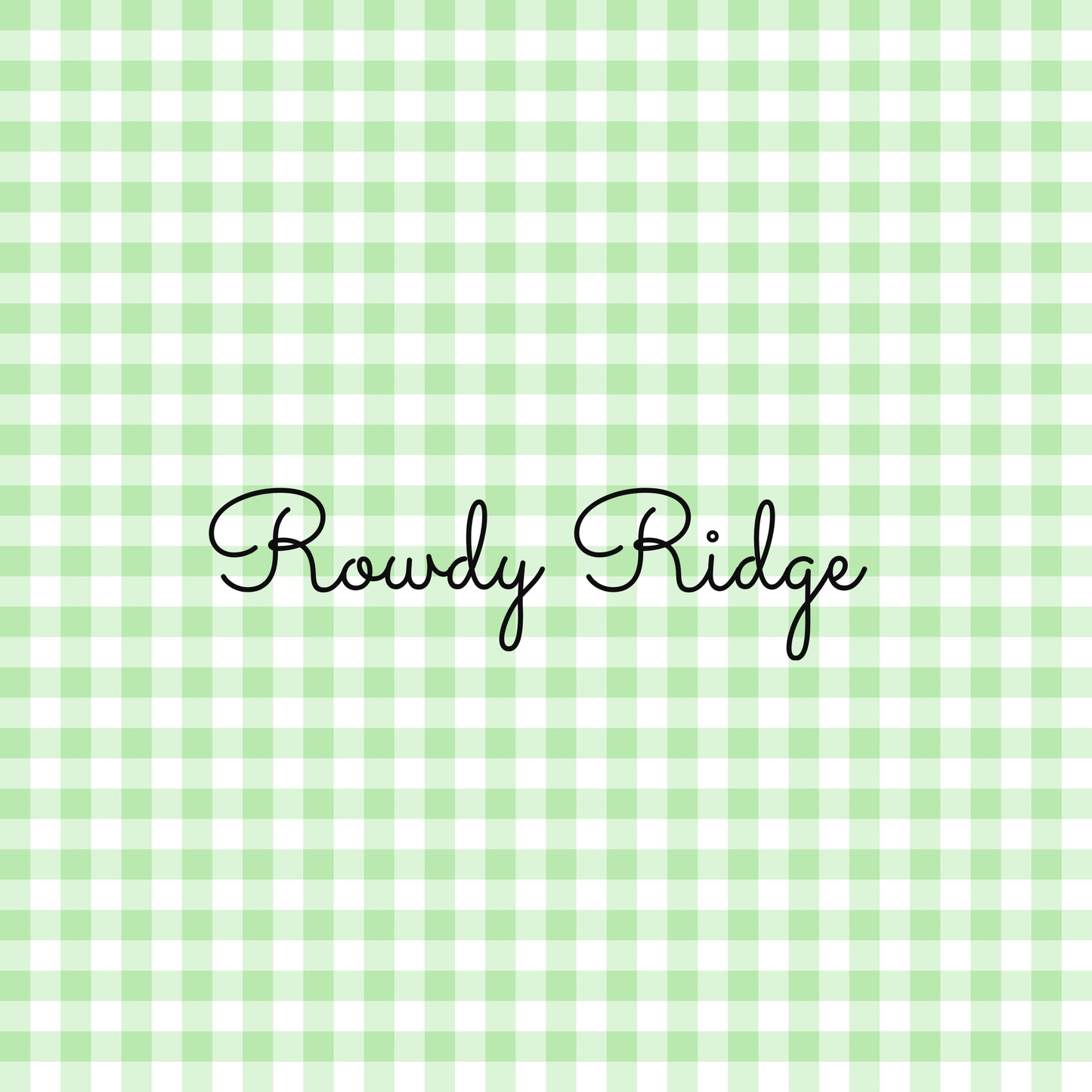 GINGHAM- GREEN