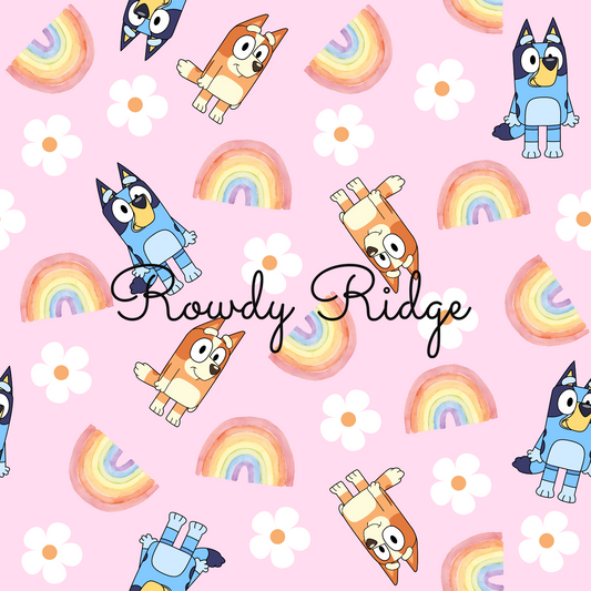 HEELER RAINBOWS & DAISY'S- PINK