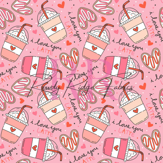ILY Latte on Pink